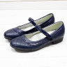 Туфли в школу Clibee Navy D358 для девочек, размер 35, цвет синий