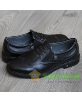 Школьная обувь для мальчиков Constanta 1058, классические туфли в школу, кожаные, цвет черный