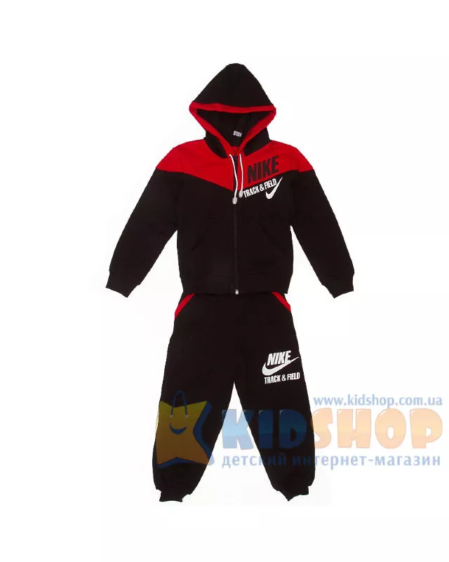 Спортивний костюм Nike чорно-червоний