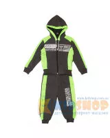Спортивний костюм Adidas сіро-салатовий 2401