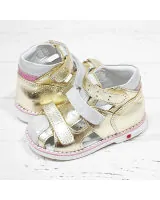 Босоніжки Toddler для дівчинки 7071 (3706) Altin 21-30 срібло / золото