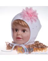 Шапка Marika Mini Margaretka белая