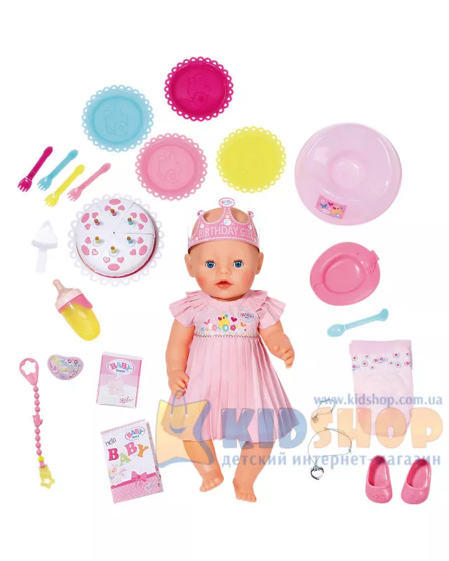 Кукла Baby born С днем рождения 43 см