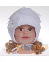 Шапка Pupill Koronka белый