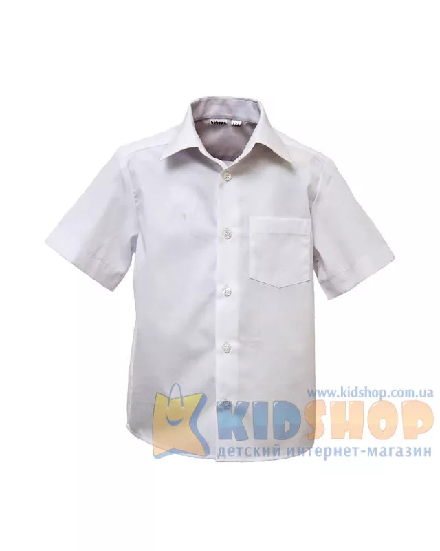 Рубашка школьная Bebepa короткий рукав белый