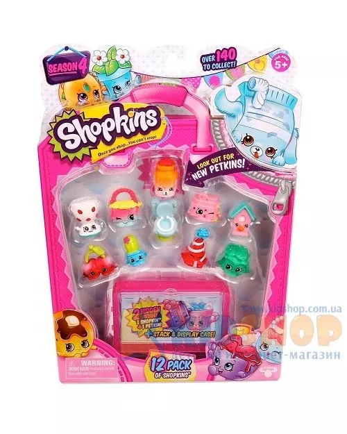 12 друзей Шопкинс - набор фигурок Shopkins в эксклюзивном кейсе 56080 