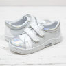 Турецькі шкіряні туфлі Toddler 6808 для дівчинки, срібні