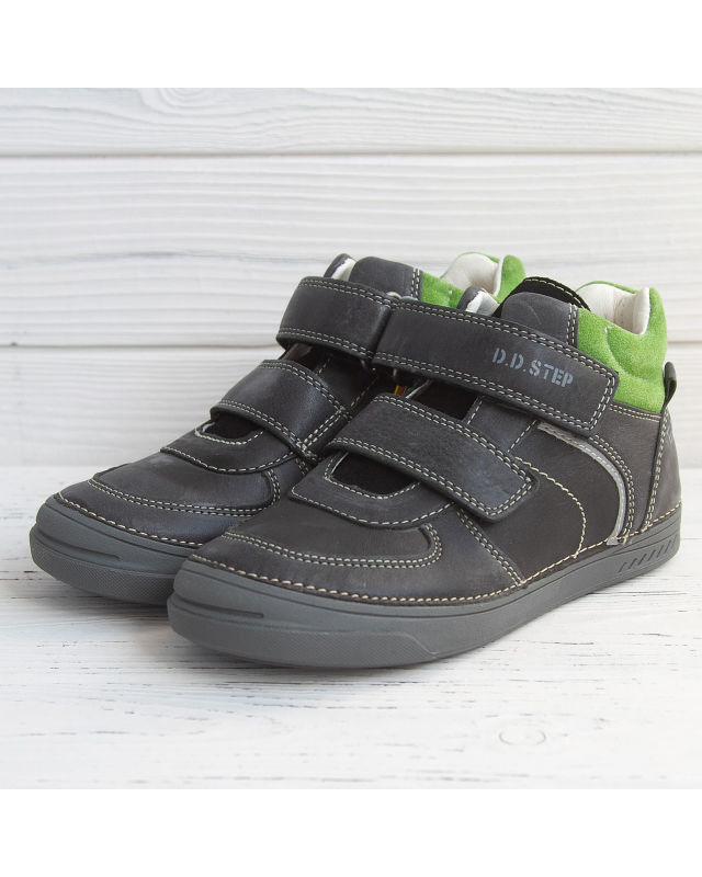 Демисезонная обувь D.D.Step 040-443 BL для мальчиков, детские кожаные ботинки, размер 31-36
