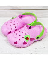 Пляжная обувь Jose Amorales 117082 для девочек, тип кроксы, цвет розовый (28-35р)