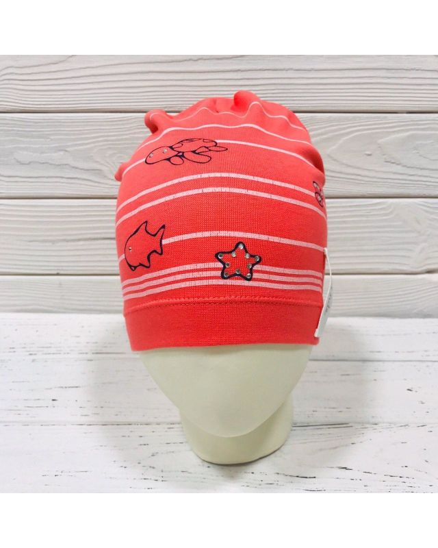 Весняна шапка для дівчинки Barbaras TB 55 / O, колір кораловий