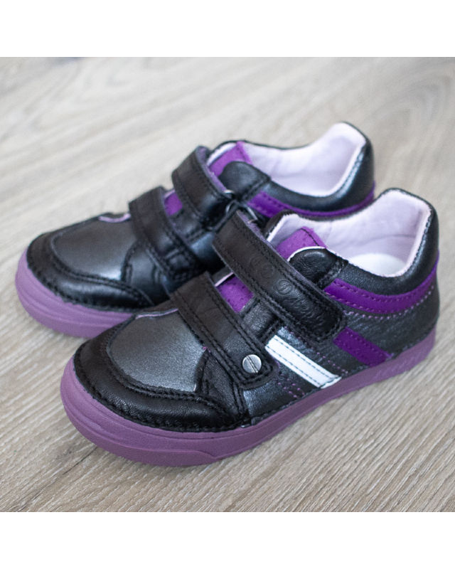 Туфли D.D.Step 040-421EL для девочки, кожаные, Венгрия, цвет черный