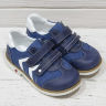 Кожаная ортопедическая обувь на мальчика Happy walk P-3485 размер 26-30 цвет синий
