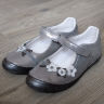 Туфли для девочки DD Step 046-612L Grey весенние, кожаные