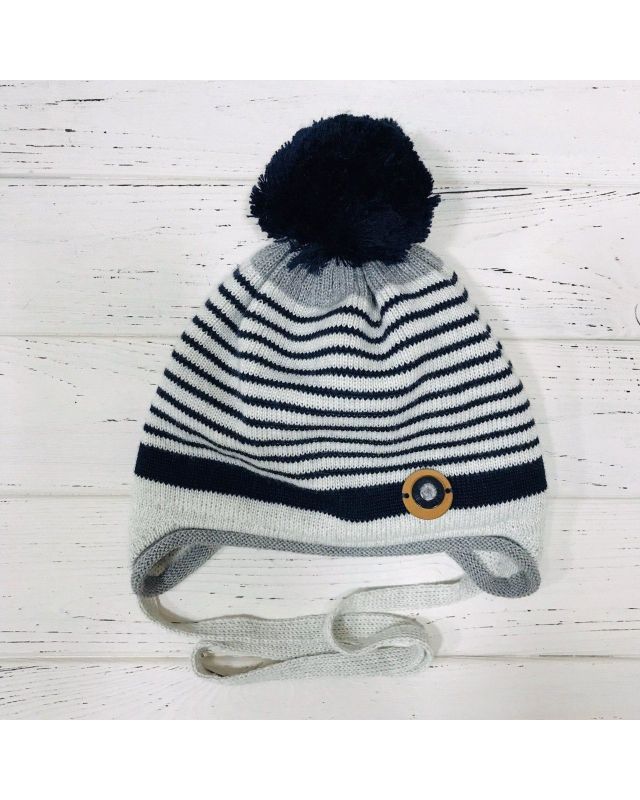 Зимова шапка для хлопчика Barbaras WO 27 / ML на зав'язках