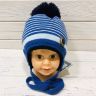 Зимняя шапка для мальчика Barbaras Польша WO 27/ML голубой/синий цвет