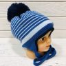 Зимова шапка для хлопчика Barbaras Польща WO 27 / ML блакитний / синій колір