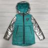 Куртка - жилетка для дівчинки DM Камілла колір бірюза / срібло