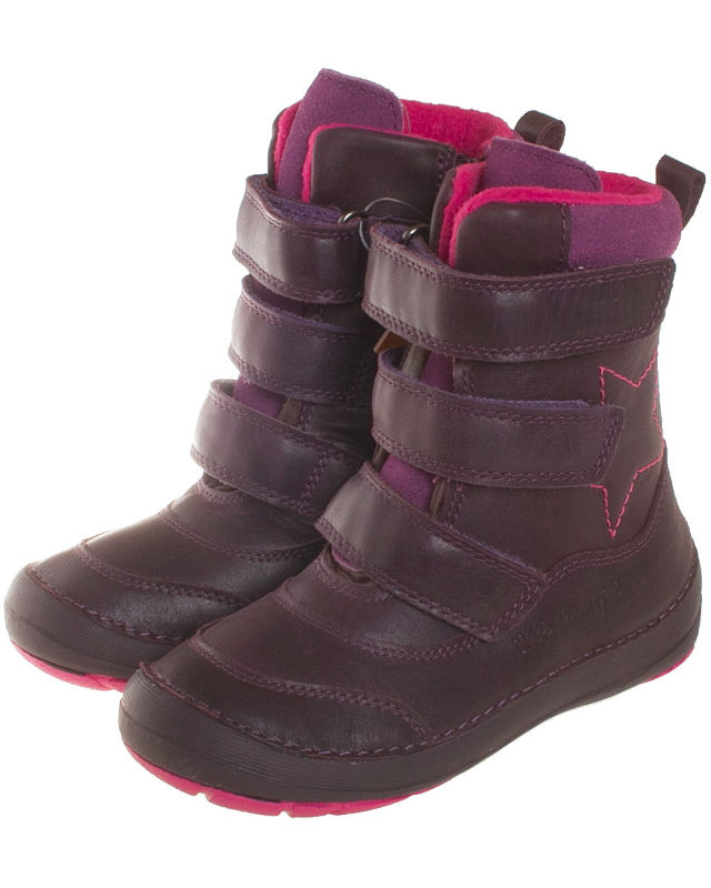 Зимние кожаные ботинки D.D.Step 023-809 EM Violet