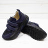 Демисезонные туфли на девочку Happy walk 3909 кожаные, синие, Турция