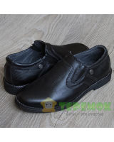 Туфли Constanta 1015 школьные для мальчиков, классические, черные, кожаные