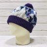 Зимова шапка для дівчинки Tutu 3-003126 фіолетового кольору