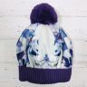 Зимова шапка для дівчинки Tutu 3-003126 фіолетового кольору