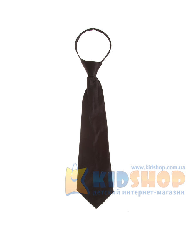 Краватка шкільний атлас чорний