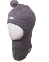 Шапка шлем для мальчика Lenne Macle 21582/254, размеры 48-54, серый цвет 