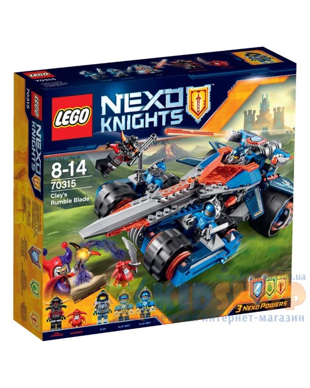 Конструктор LEGO Nexo Knights страхітливий руйнівник Клея 70315