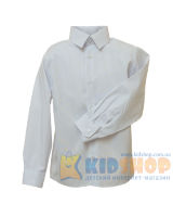Рубашка школьная Bebepa длинный рукав белый в полоску